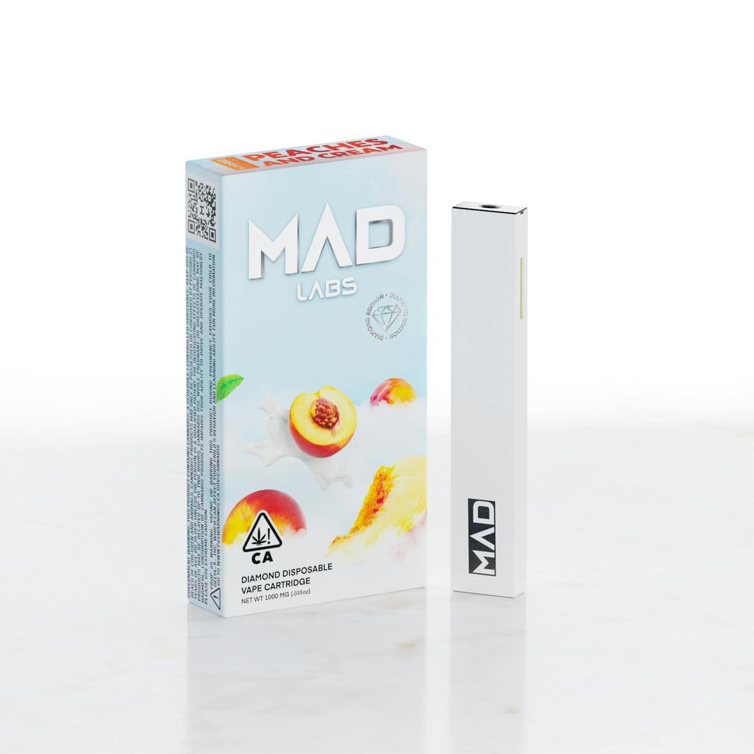 Mad Labs - Peaches and Cream - Disposable Diamond Edition 1G