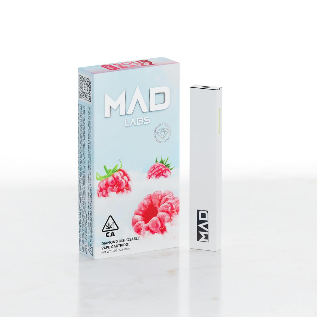 Mad Labs - Sour Razz - Disposable Diamond Edition 1G