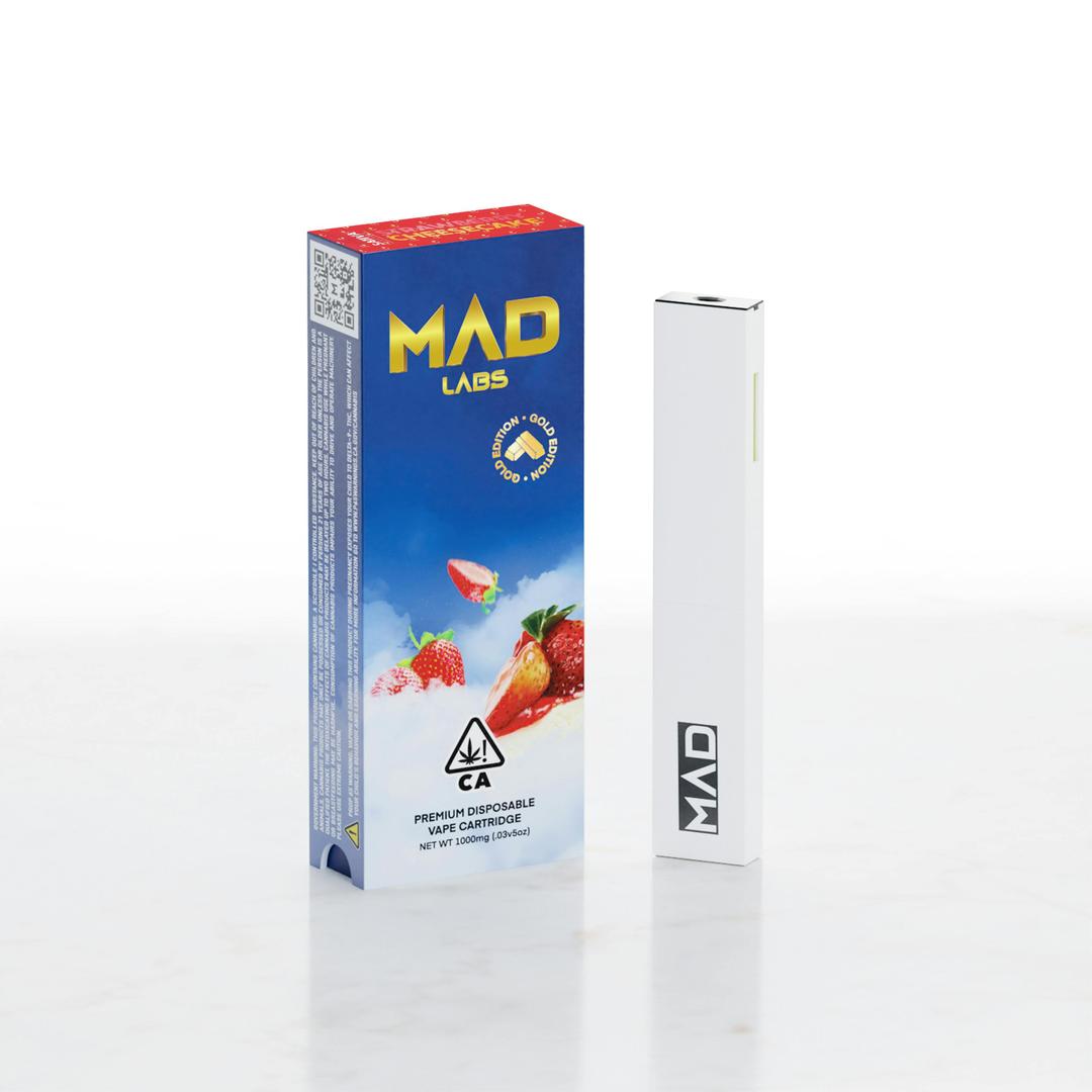 Mad Labs - Strawberry Cheesecake - Disposable Gold Edition 1G