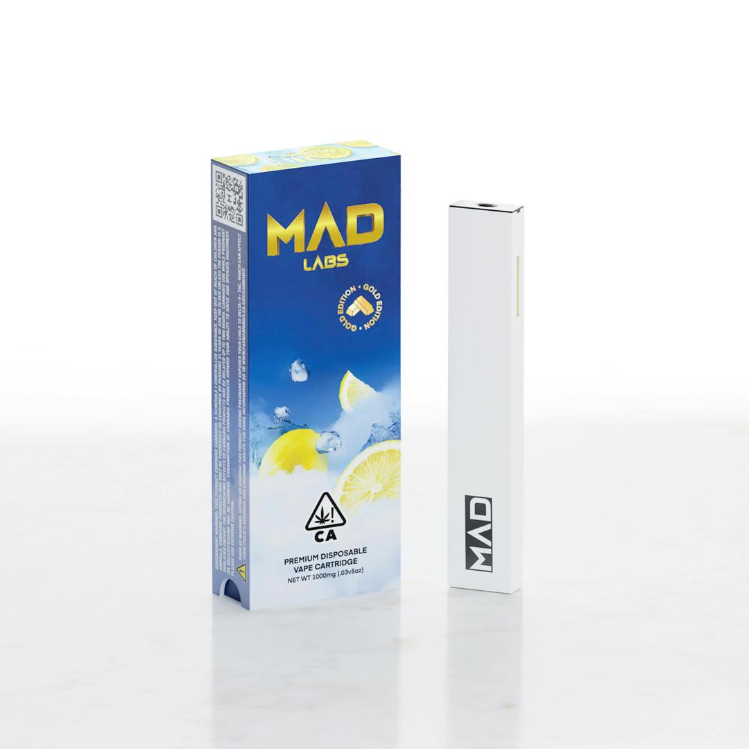 Mad Labs - Lemon Ice - Disposable Gold Edition 1G