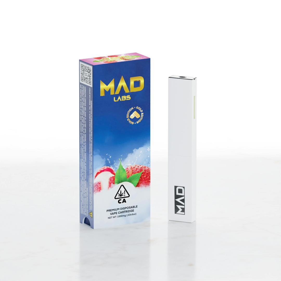 Mad Labs - Lychee Splash - Disposable Gold Edition 1G