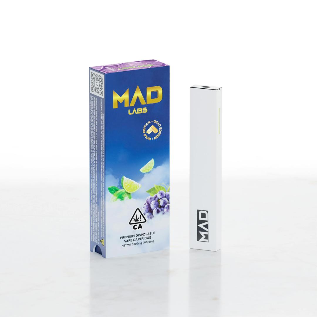 Mad Labs - Grape Limeade - Disposable Gold Edition 1G