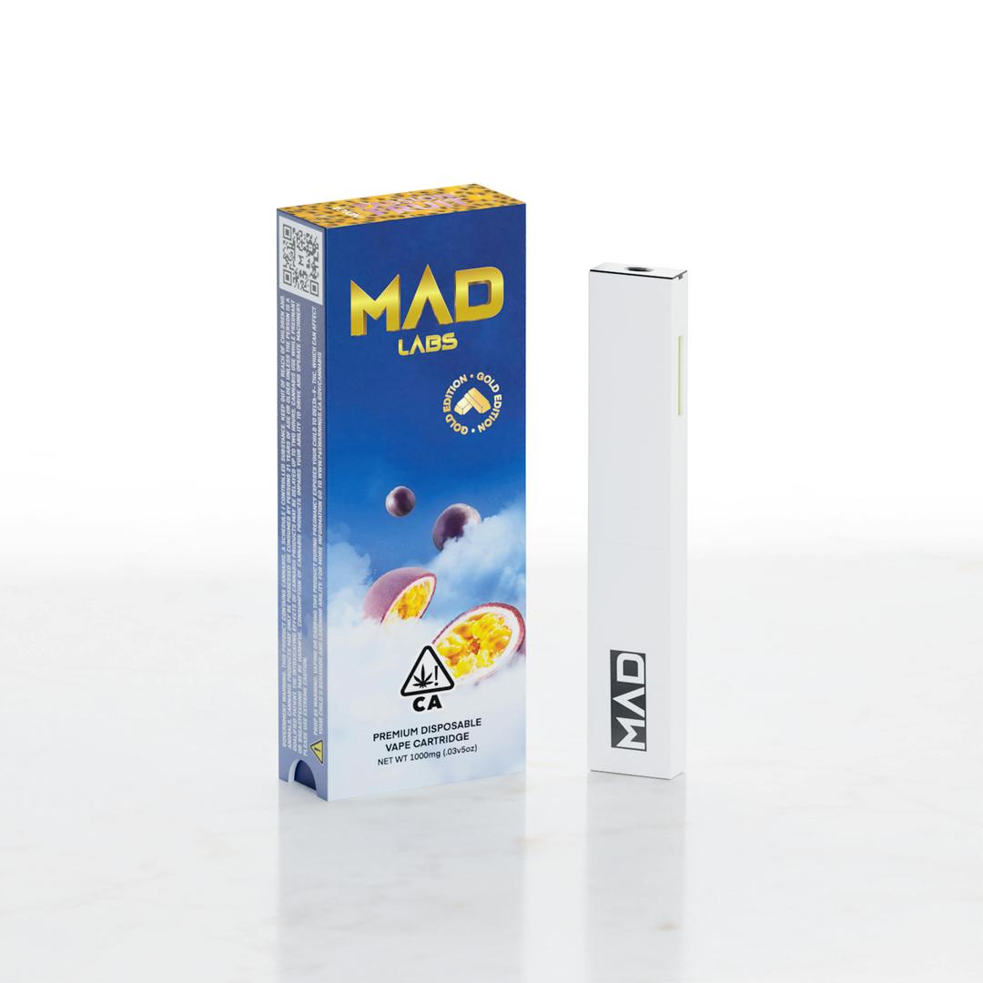 Mad Labs - Passion Fruit - Disposable Gold Edition 1G