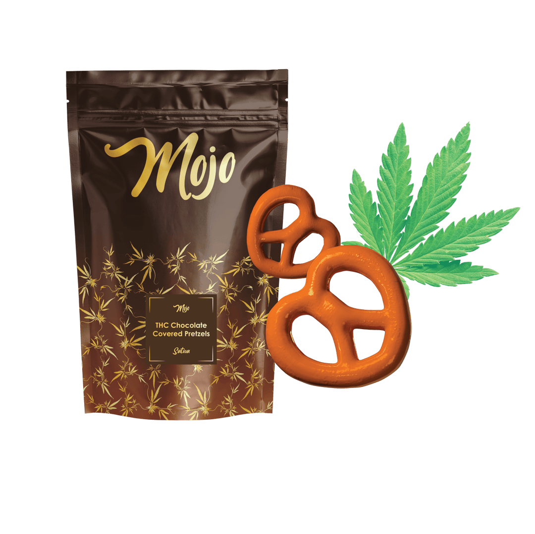 Mojo Chocolates - Chocolate Covered Pretzels (Sativa) - 100mg
