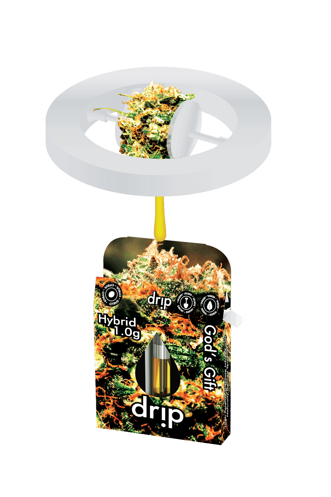 Drip 1g Cartridge (MED) - God's Gift (Hybrid)