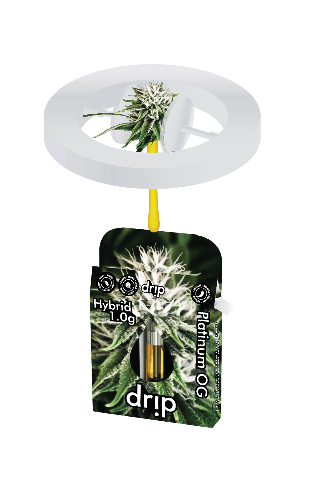 Drip 1g Cartridge (MED) - Platinum OG (Hybrid)