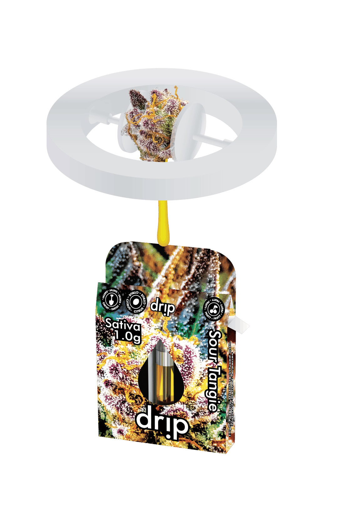 Drip 1g Cartridge (MED) - Sour Tangie (Sativa)