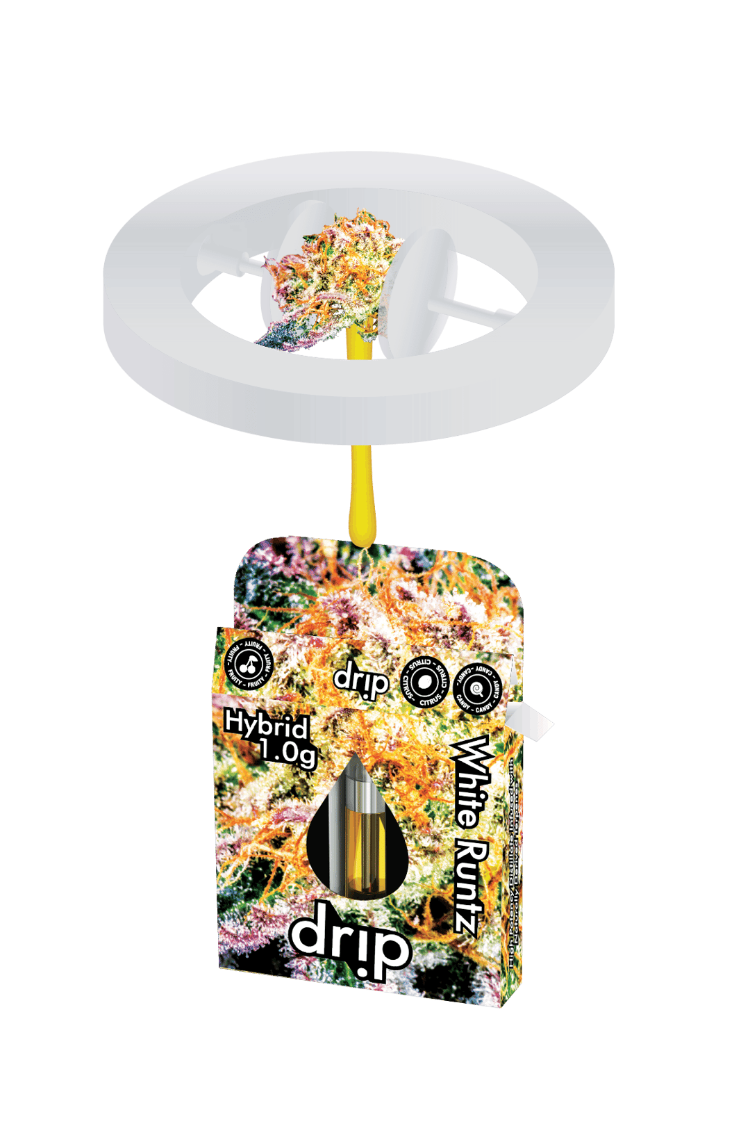 Drip 1g Cartridge (MED) - White Runtz (Hybrid)