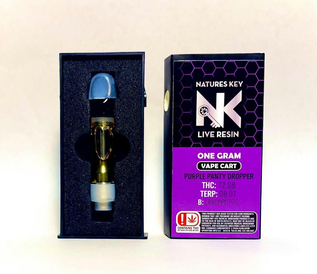 Purple Panty Dropper Live Resin 1g Vape Cart