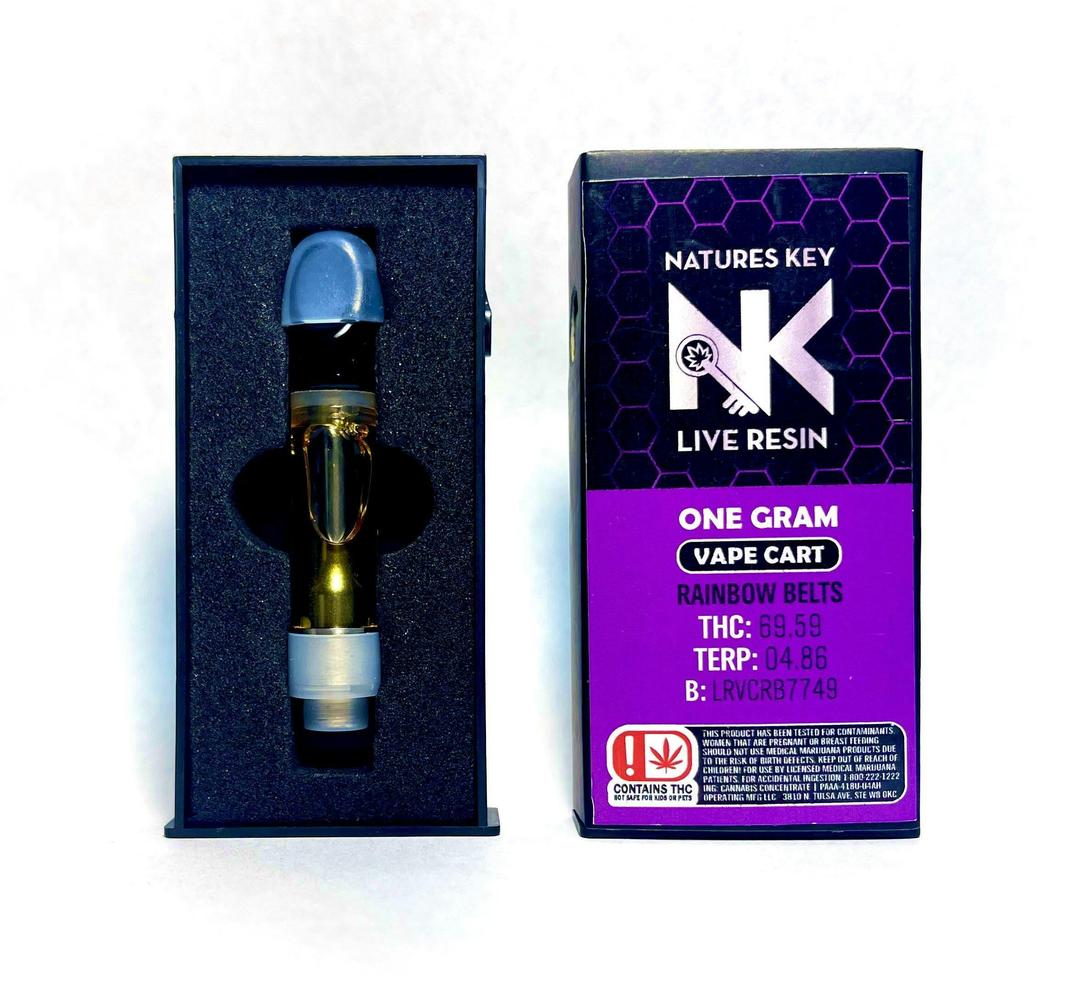 Rainbow Belts Live Resin 1g Vape Cart