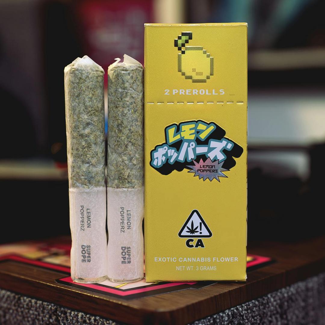⚡️ POWER UPS - Lemon Popperz - 2x Pre Rolls (3g)