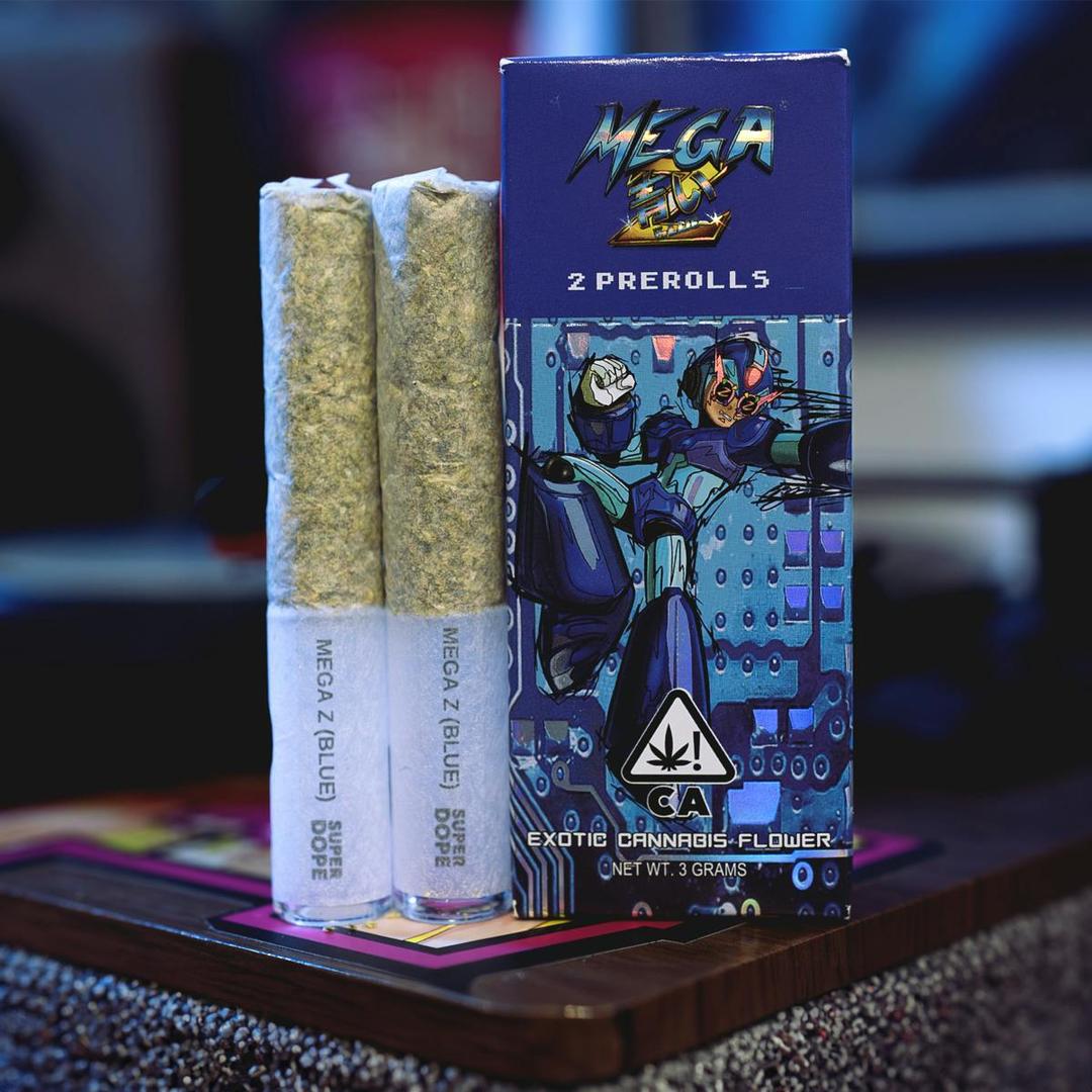 ⚡️ POWER UPS - Mega Z (Blue) - 2x Pre Rolls (3g)