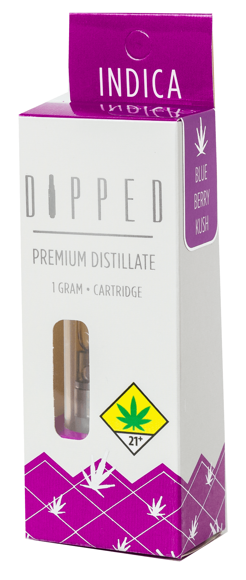DIPPED Distillate Cartridge- Blueberry Kush