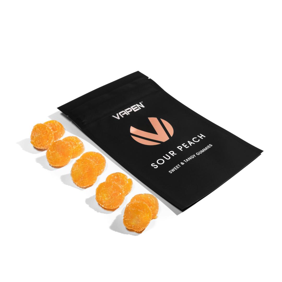 Sour Peach Gummies - 1000mg