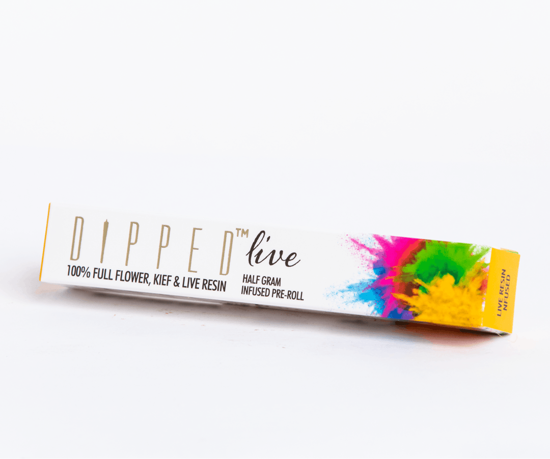 DIPPED Resin Infused Preroll .5g- Pineapple Burst x Rainbow Flame 2 Pack