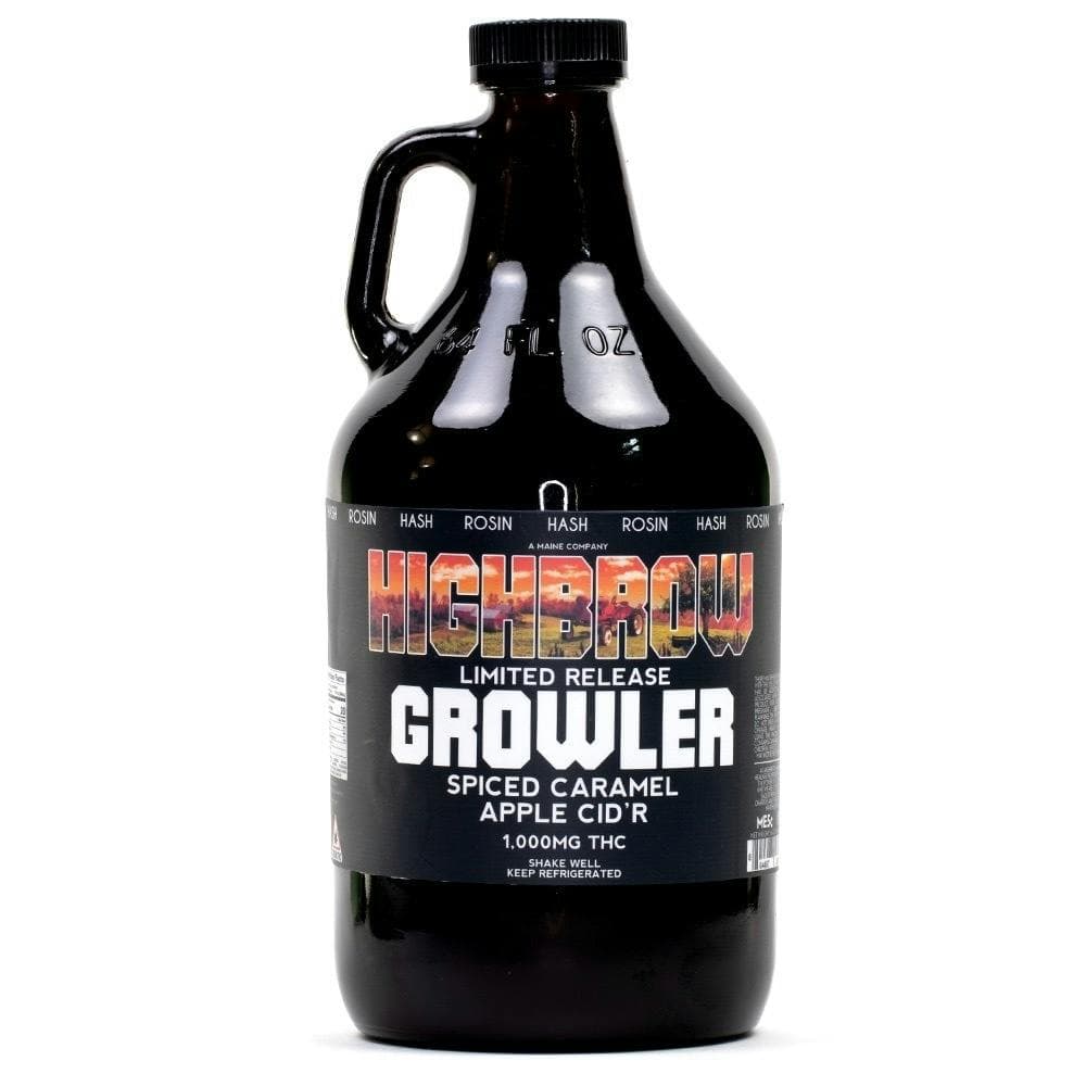 Highbrow Hash Rosin Spiced Caramel Apple Cid'r Growler 1000mg - Medical