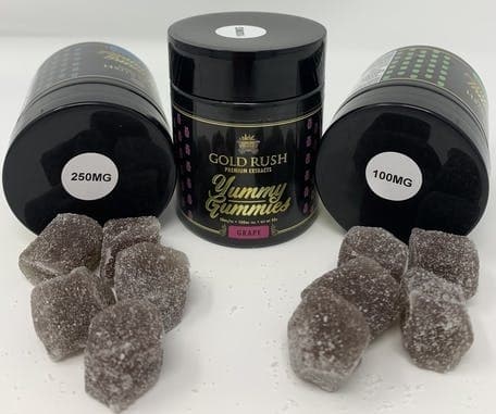 Gold Rush | Grape | Yummy Gummies | 100mg | 10-Pack Edibles
