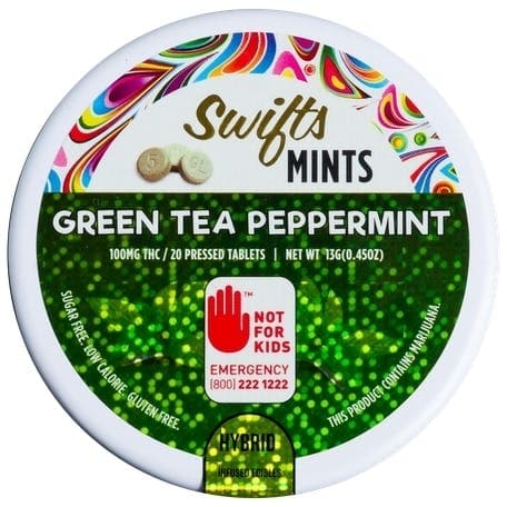 Swifts Mints Green Tea & Peppermint 100mg Sativa