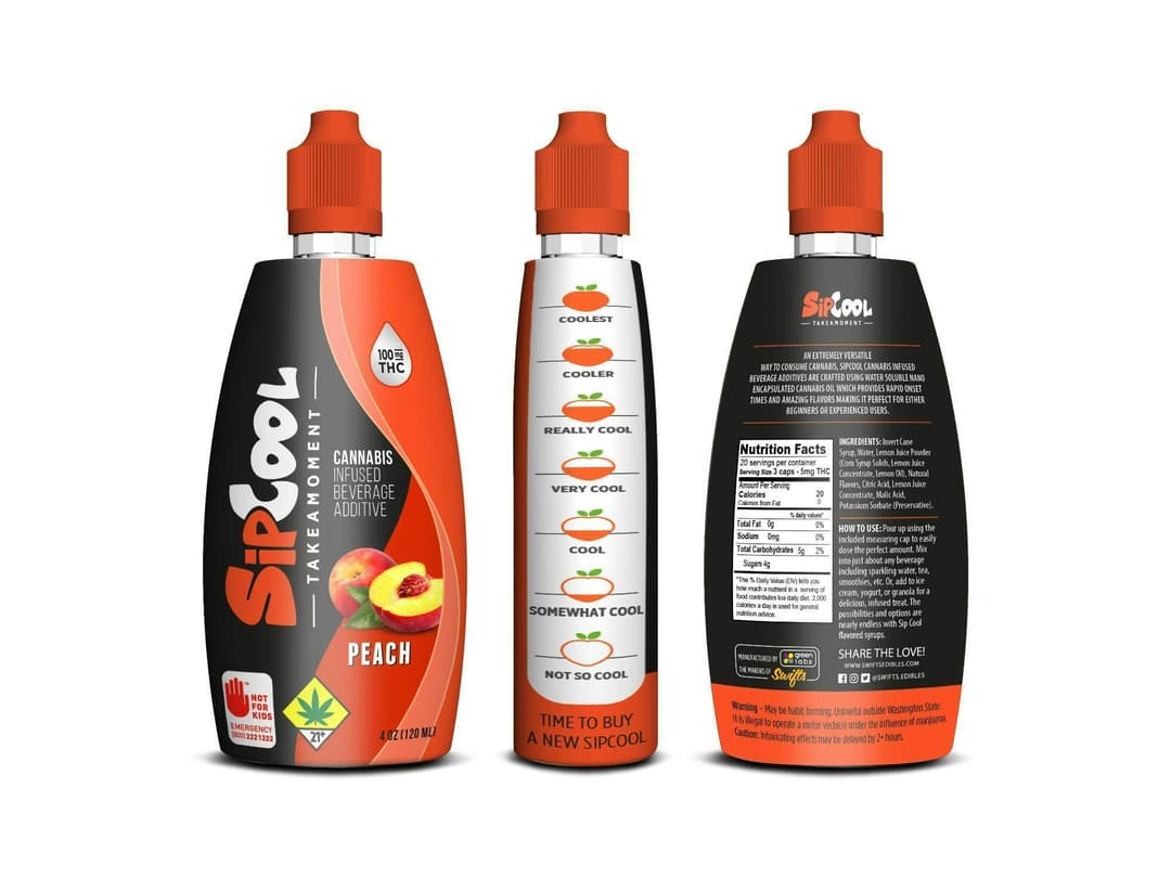 SipCool Beverage Additive Peach 100mg