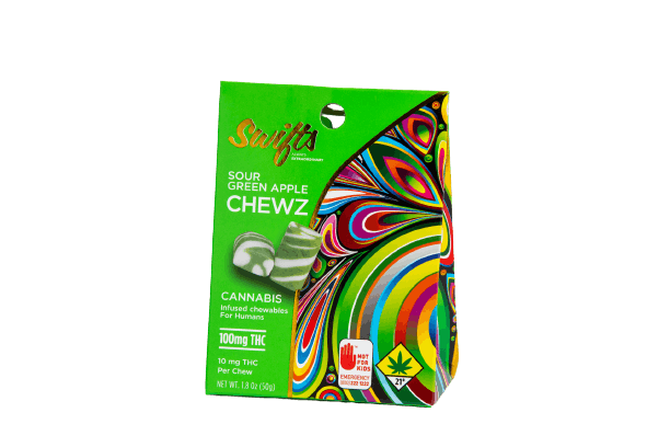 Swifts Chewz Sour Green Apple 100mg
