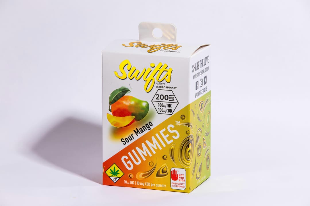 Swifts Gummies Sour Mango 1:1 200mg