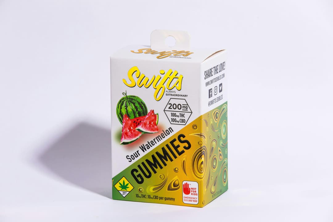 Swifts Gummies Sour Strawberry 1:1 200mg