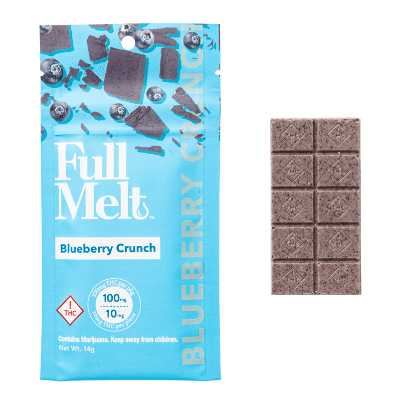 FULL MELT BLUEBERRY CRUNCH BAR THC 100MG