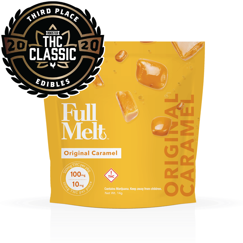 FULL MELT CARAMELS 10PK THC 100MG