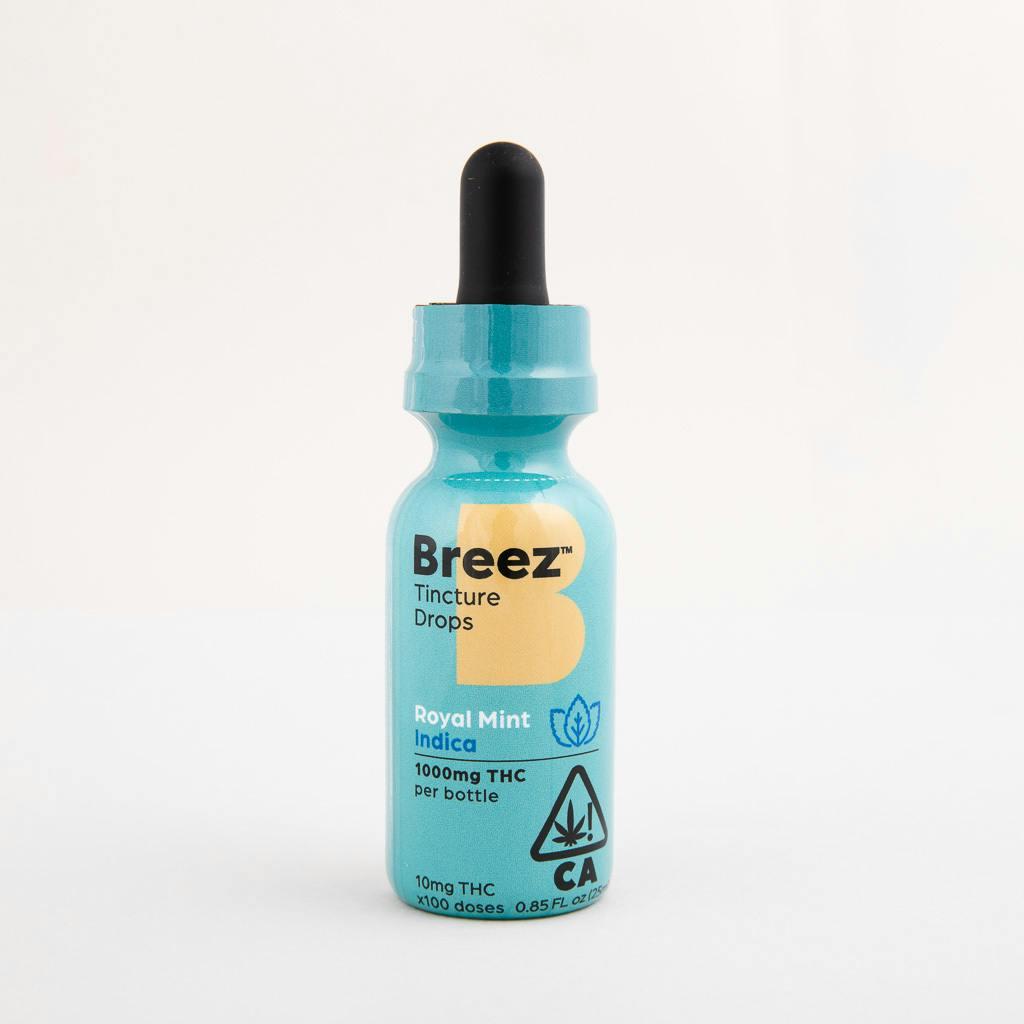 Breez Royal Mint Indica Tincture Drops (Large)