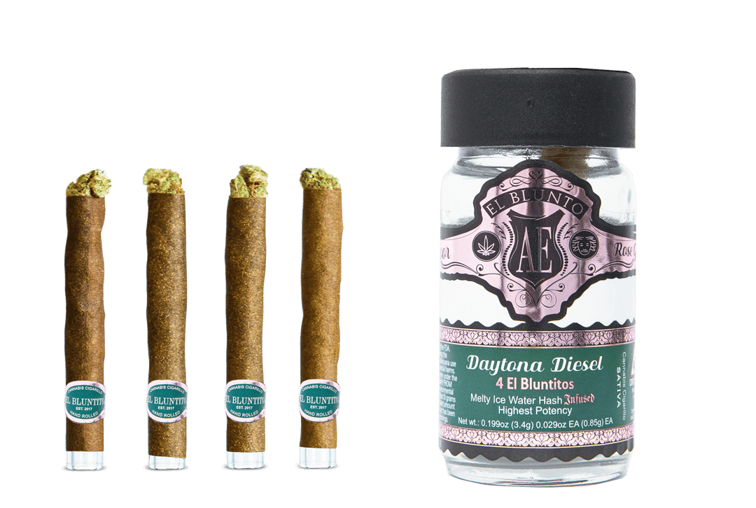 El Bluntito 4-Pack - Daytona Diesel - 4 x .85G - Hash Infused