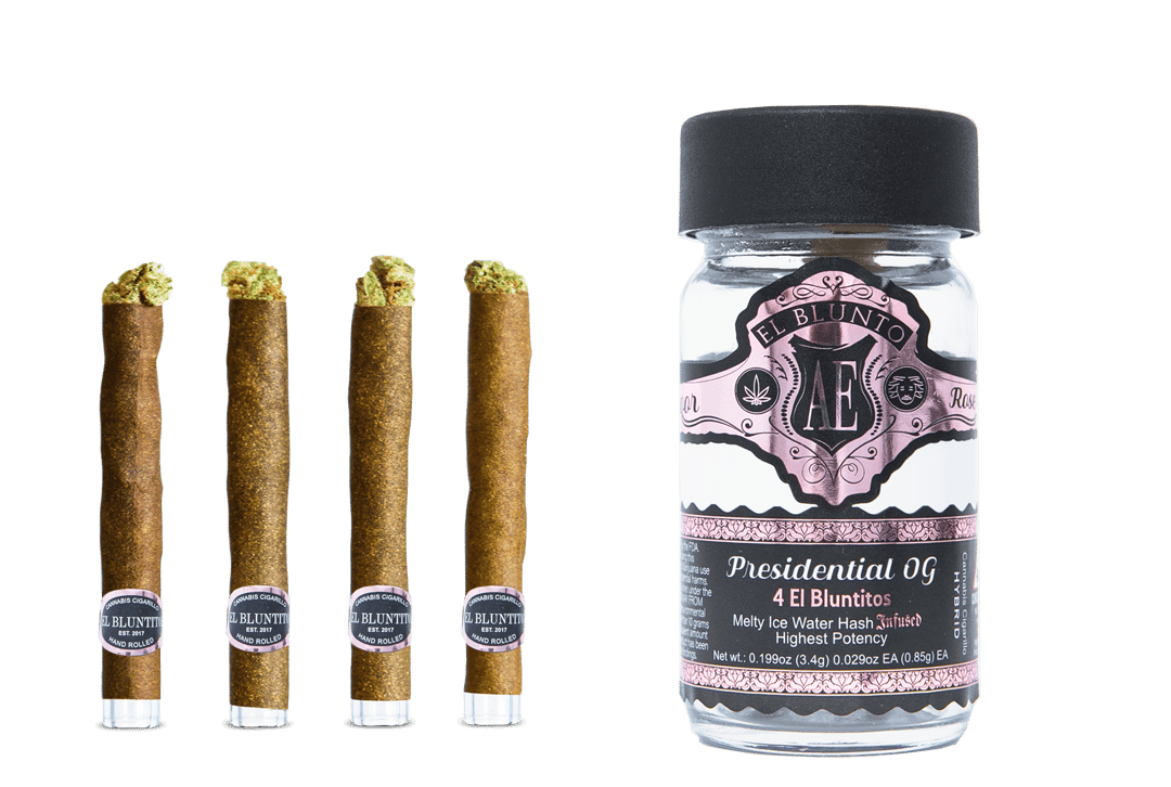 El Bluntito 4-Pack - Presidential OG - 4 x .85G - Hash Infused