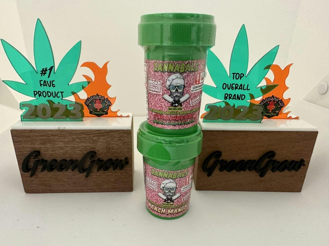 Cannabals - Brain Gummies - Green Apple FULL SPEC 50mg ea 500mg per pk