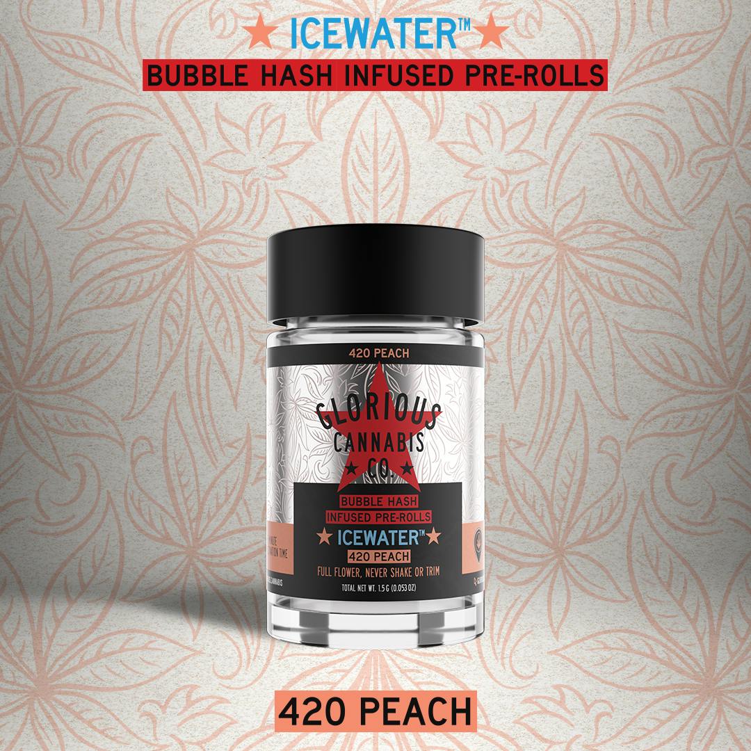 420 Peach Multi Pack | Bubble Hash Infused | Glorious Cannabis Co.