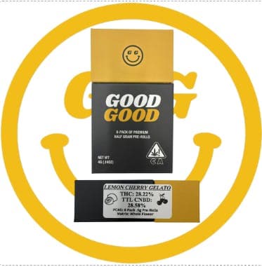 Good Good - Lemon Cherry Gelato | 8pk | 0.5g Pre-Rolls