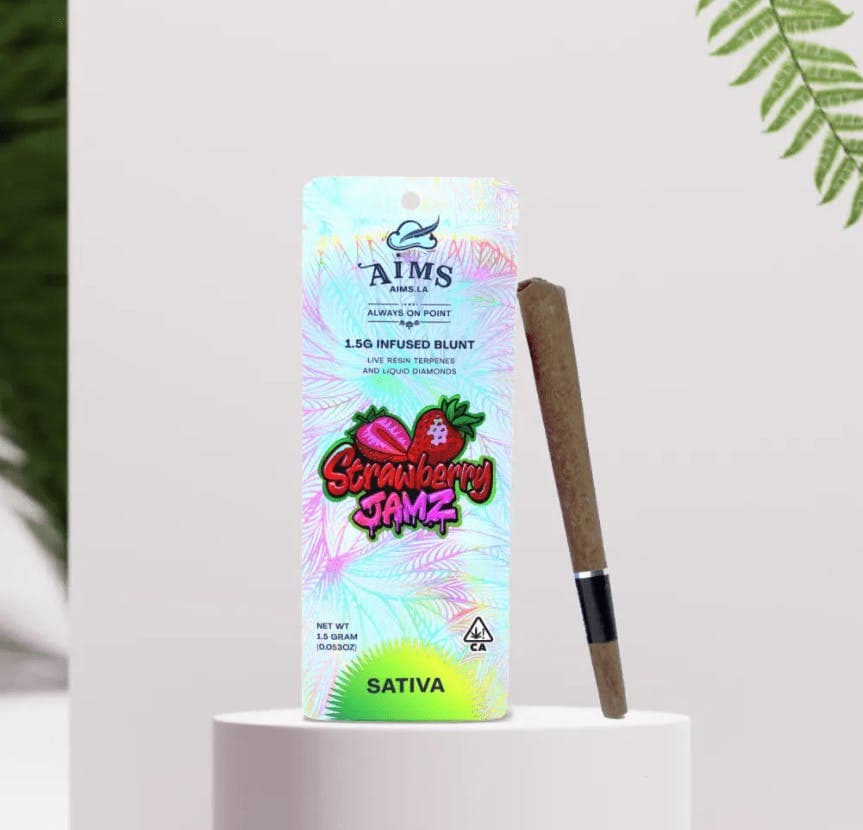 AIMS - Strawberry Jamz Infused Blunt 1.5 Grams