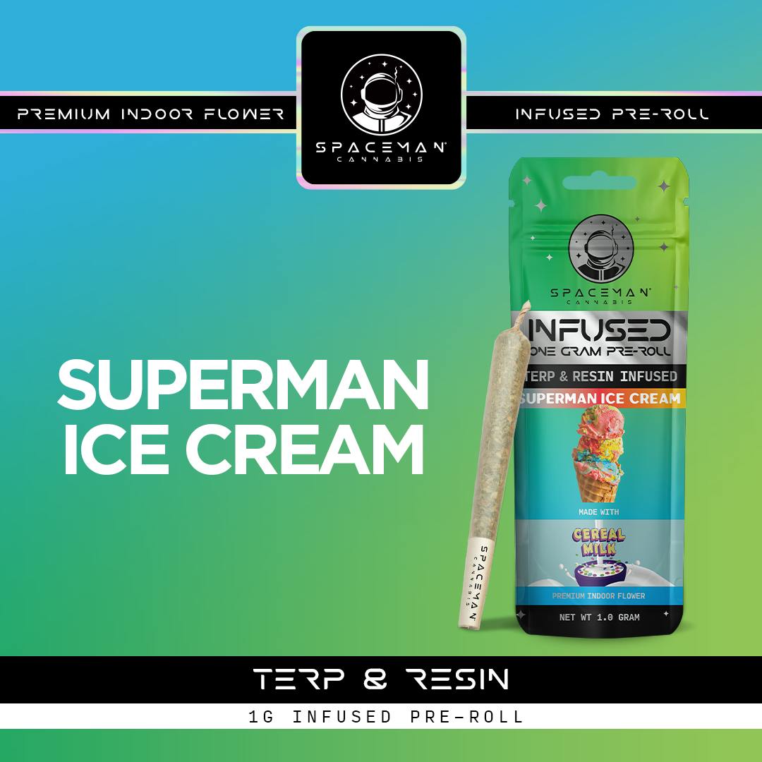 Spaceman - 1g Terp and Resin Infused Pre-Roll - Superman Ice Cream