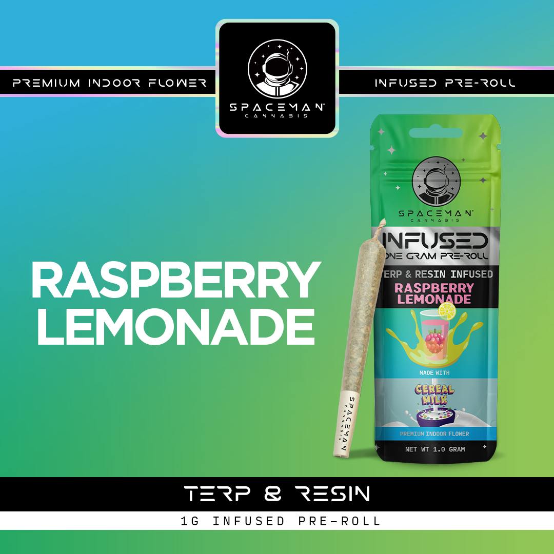 Spaceman - 1g Terp and Resin Infused Pre-Roll - Raspberry Lemonade