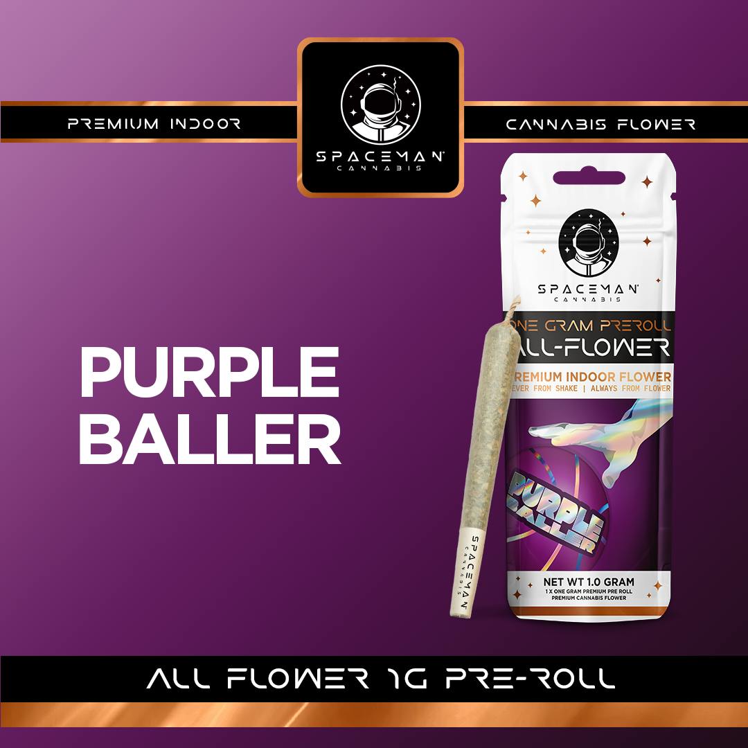 Spaceman - 1g All Flower Pre-Roll - Purple Baller