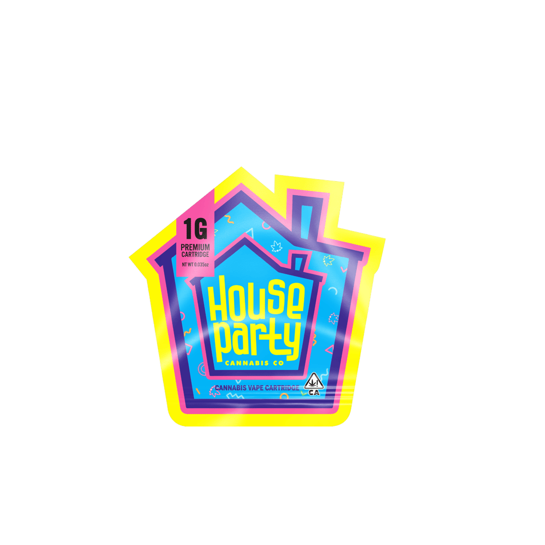 HOUSE PARTY - VAPE (DISTILLATE) - 1G - SATIVA - SOUR TANGIE