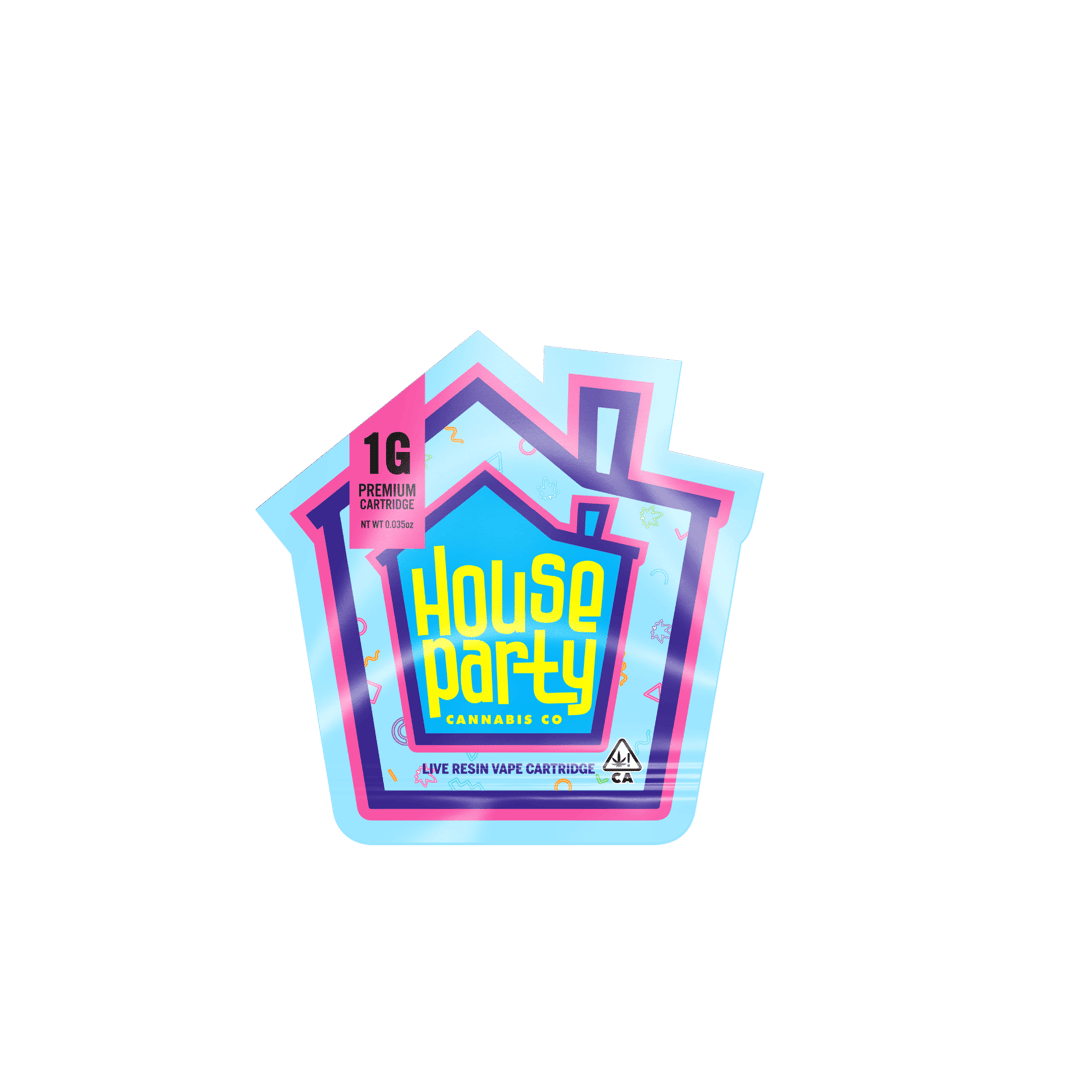 HOUSE PARTY - VAPE (LIVE RESIN) - 1G - INDICA - GUSHERS