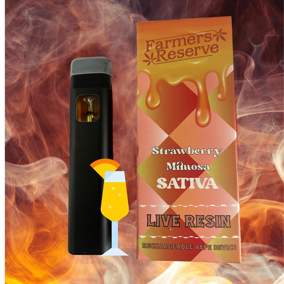 Strawberry Mimosa 1gram live resin Disposable