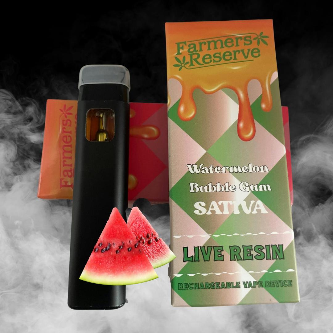Watermelon Bubble Gum 1gram live resin Disposable
