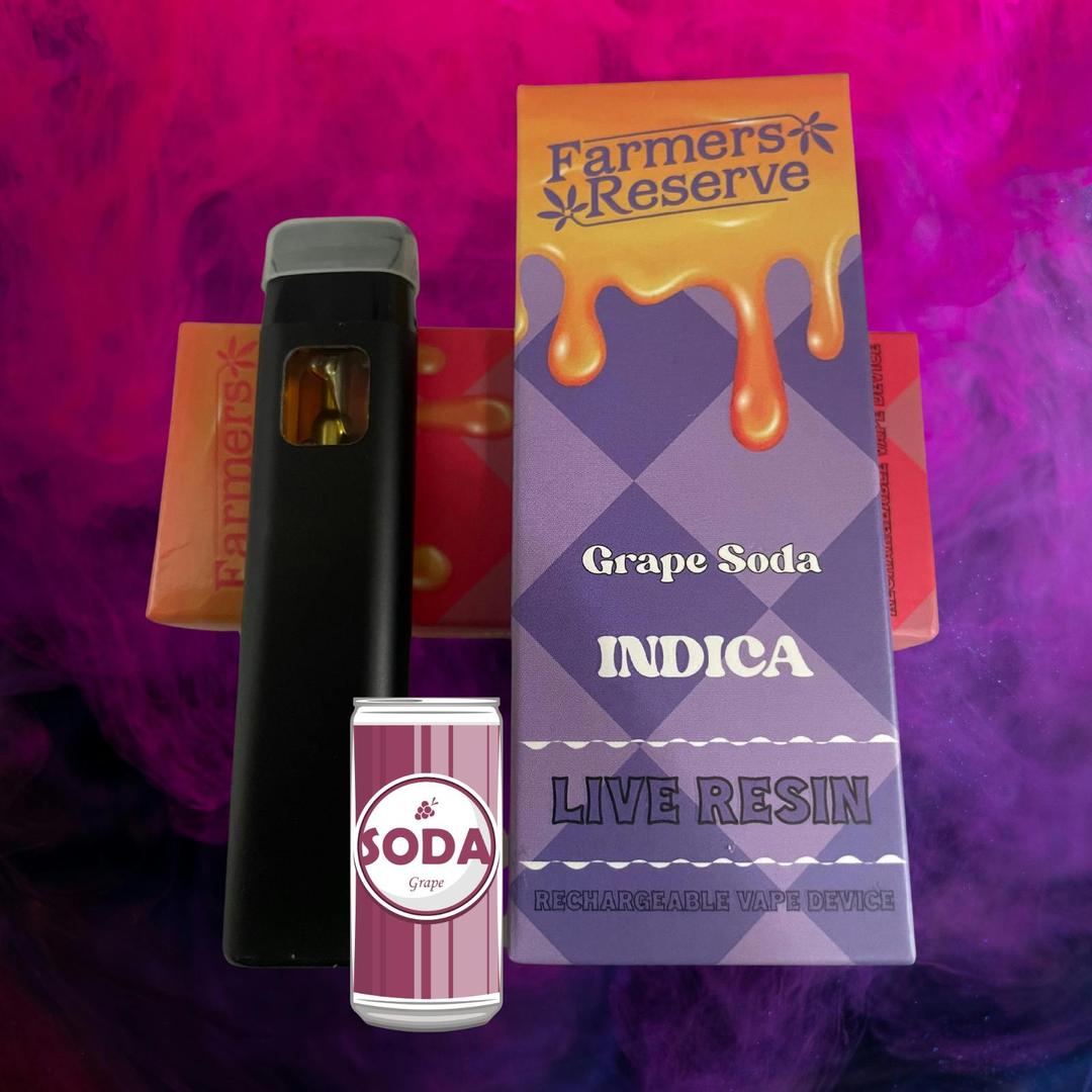 Grape Soda 1gram live resin Disposable