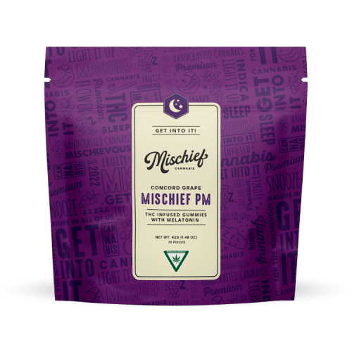Mischief | Concord Grape PM | Gummies | 200mg 10pk