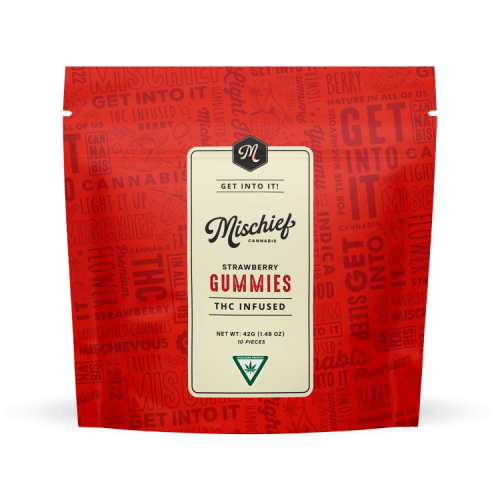 Mischief | Strawberry | Gummies | 200mg 10pk