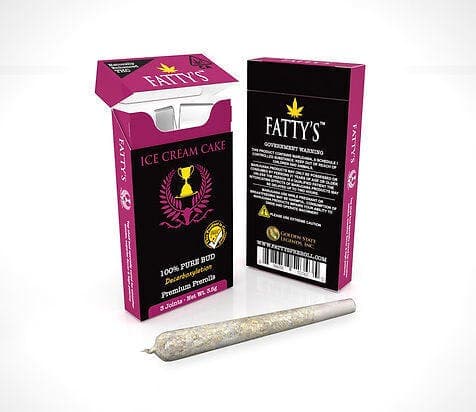 Ice Cream Cake - Fatty's Pre-Rolls 3pk (3g total)