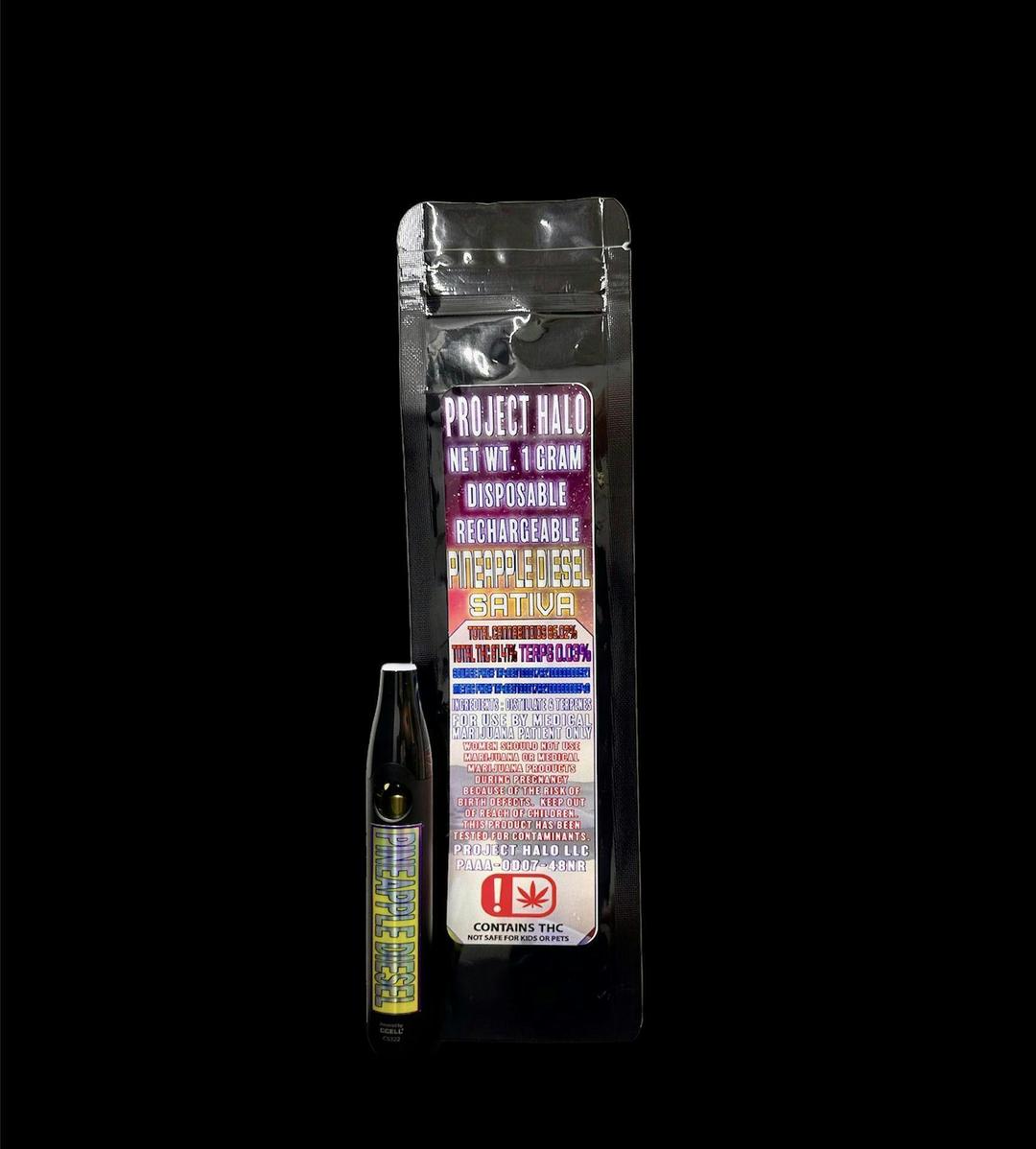 1g Pineapple Diesel Disposable Cartridge by Halo
