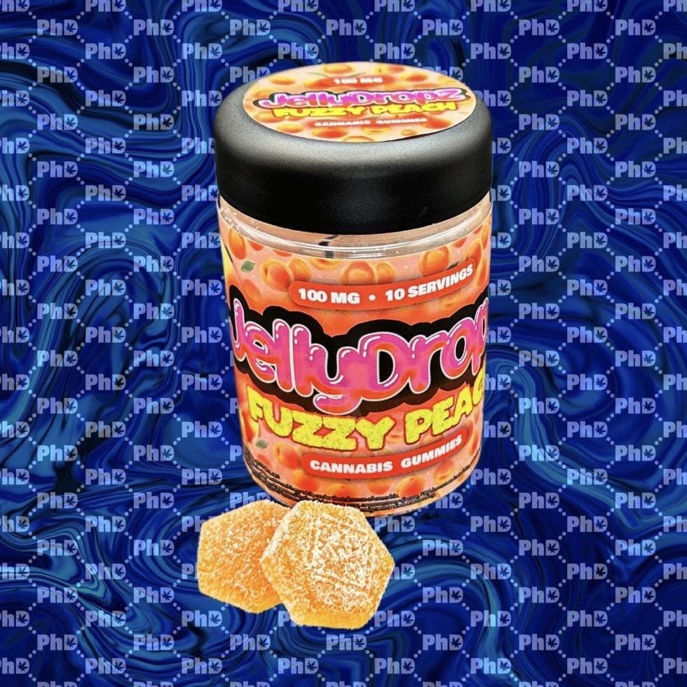 Jelly Dropz Gummies - 100mg - Fuzzy Peach (I)