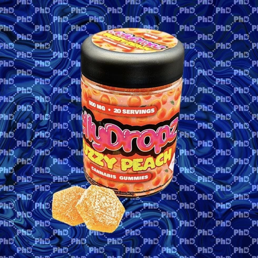 Jelly Dropz Gummies - 500mg - Fuzzy Peach (H)