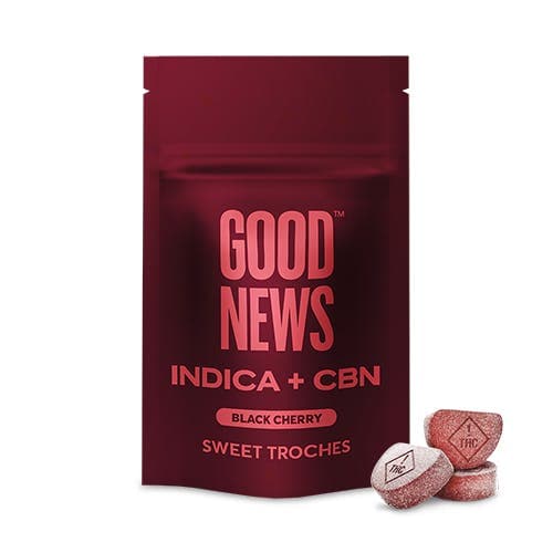 Good News 2:1 Troches Black Cherry 100mg (10ct)